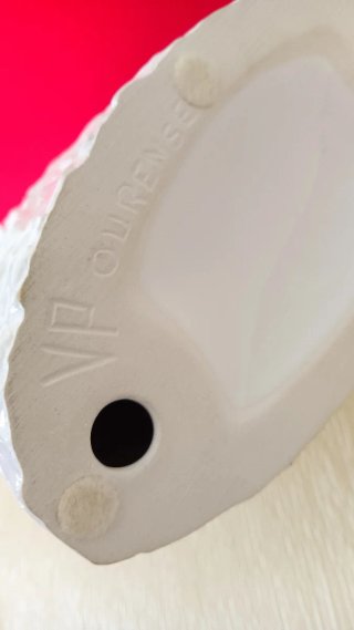 Escultura Porcelana Blanca 52cm VP Interiorismo