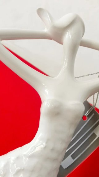 Escultura Porcelana Blanca 52cm VP Interiorismo