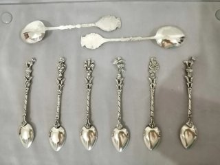 Set 6+2 cucchiaini Vintage Firenze