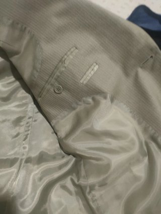 Chaqueta de traje beige para hombre