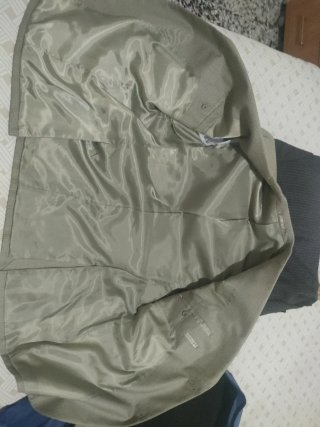 Chaqueta de traje beige para hombre