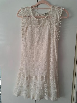 Vestido blanco encaje CIAOMILANO