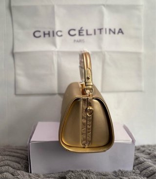 Bolso Chic Celitina Paris dorado NUEVO