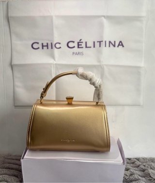 Bolso Chic Celitina Paris dorado NUEVO
