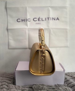 Bolso Chic Celitina Paris dorado NUEVO