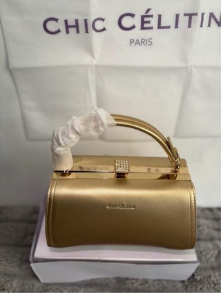 Bolso Chic Celitina Paris dorado NUEVO