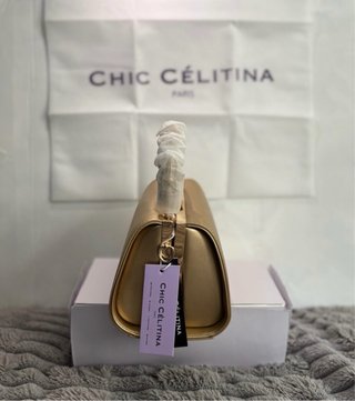 Bolso Chic Celitina Paris dorado NUEVO