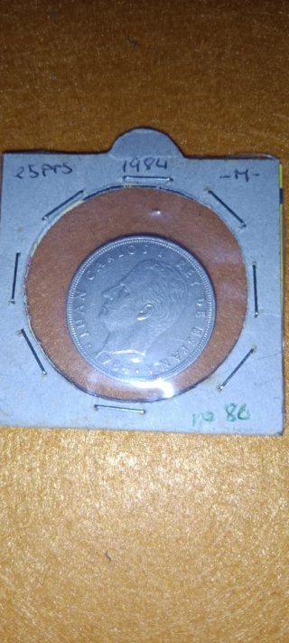 Lote 10 monedas 25 pesetas Juan Carlos I
