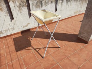 Bañera para bebé con soporte plegable
