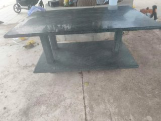 Mesa de Mármol Verde y Gris