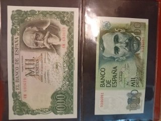 Lote 18 Billetes Antiguos España y Yugoslavia