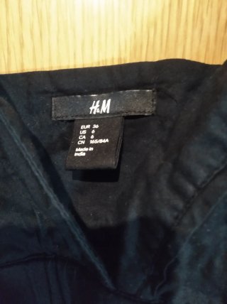 Vestido H&M negro corto verano