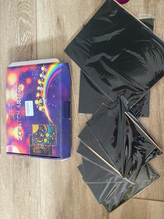 Set Scratch Art Dibujo Plantillas Colores