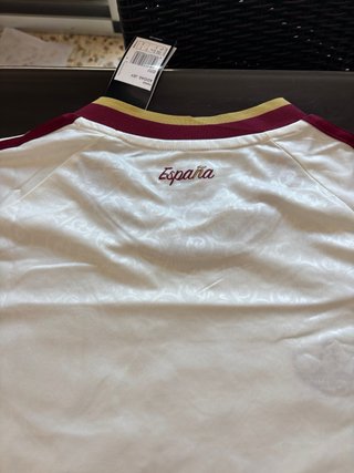 Camiseta España 2 estrellas Talla S blanca