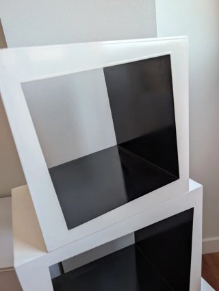 Estanterías Cubo Blancas y Negras