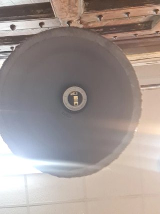 Lámpara cemento estilo industrial