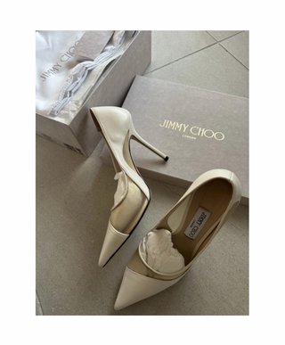 Zapatos Jimmy Choo Beige Talla 38 (equiv. 37)