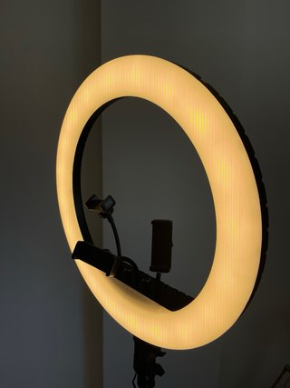 Aro de luz LED con trípode, bolsa y caja