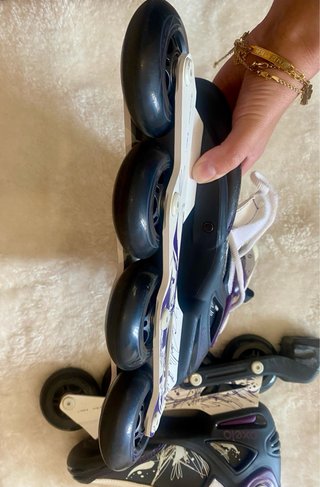 Patines en línea talla 37 con funda y protecciones