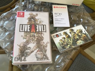 Live a Live Switch Japon Firmado Takashi Tokita
