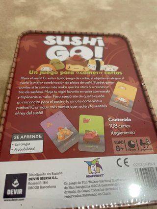 Sushi Go! Juego de cartas. Sin estrenar