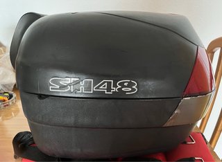 Baúl Moto Shad SH48 Negro/Rojo