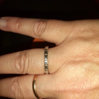 Anillo Tous Plata Ónix Talla 18 Sin Usar