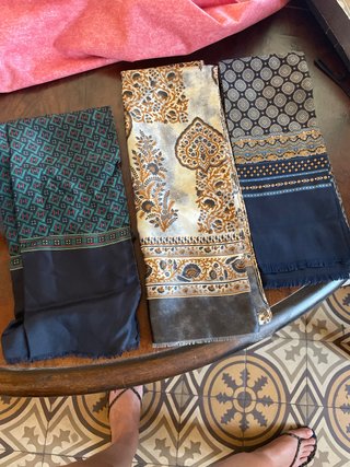 Lote 3 pañuelos estampados