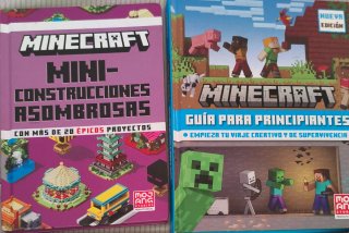 Pack 2 Libros Minecraft: Construcciones y Guía