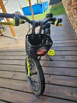 Bicicleta Infantil BTWIN 16 Negra y Amarilla
