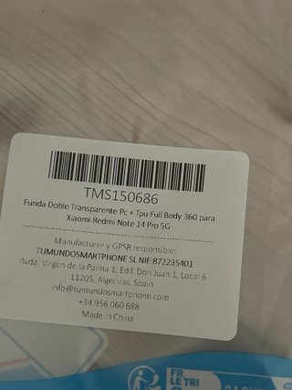 Funda doble Redmi Note 14 Pro