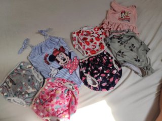 Lote bañadores bebé niña  hasta 24 meses