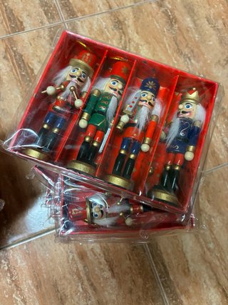 Pack 4 Adornos Cascanueces Navidad (14 cajas de 4)