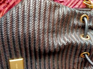 Bolso Bimba y Lola Piel Negro Marrón Oscuro