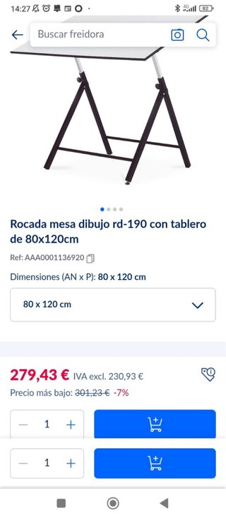 Mesa de diseño plegable