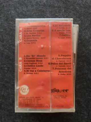 Lote 4 Cassettes Música Acordeón