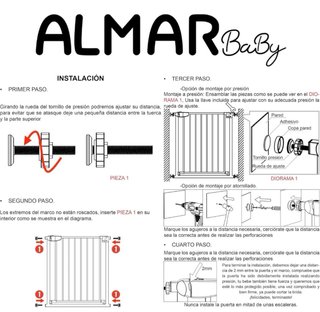 Barrera de seguridad para bebé 75-82 cms