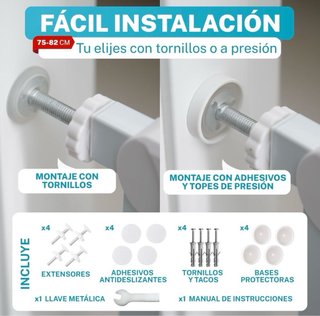 Barrera de seguridad para bebé 75-82 cms
