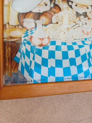 Quadro specchio vintage Pizza Time