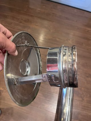 Tubo Inox 316L 125mm + Abrazaderas
