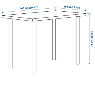 Mesa escritorio IKEA Linnmon 100x60 cm