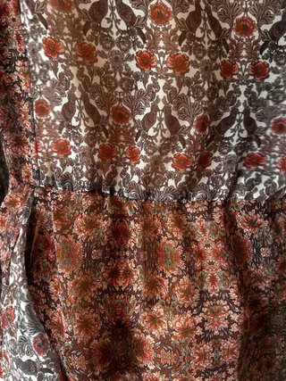 Blusa Mango Fluida Estampada