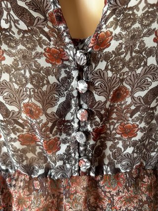 Blusa Mango Fluida Estampada