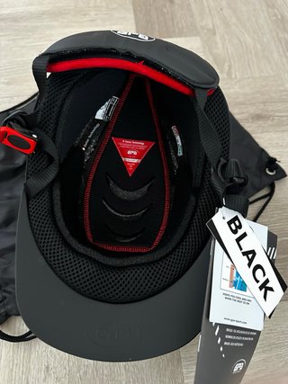 Casco tg 56, GPA, nero, nuovo con cartellino