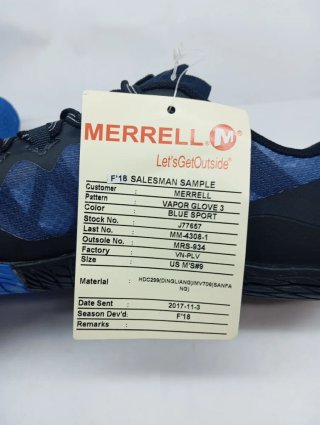 Merrell Vapor Glove 3 Scarpe Uomo Nero Blu