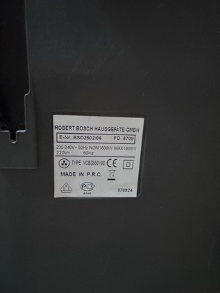 Aspiradora Bosch Sphera 28 1800W