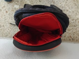 Mochila HEAD negra y naranja