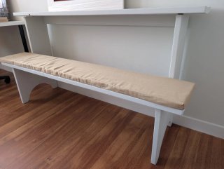Banco Estantería Madera Blanco