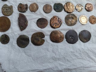 Lote Monedas Romanas, mediavales y antiguas