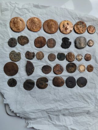 Lote Monedas Romanas, mediavales y antiguas